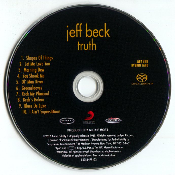 【Audio <wbr>Fidelity】 <wbr>– <wbr>Jeff <wbr>Beck: <wbr>Truth